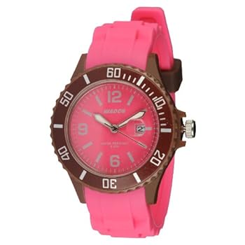 Waooh - Montre Monaco38 - Bicolore - Rose & marron Waooh - Montre Monaco38 - Bicolore - Rose & marron