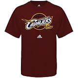 NBA adidas Cleveland Cavaliers Wine Primary Logo T-shirt (X-Large) Amazon.com