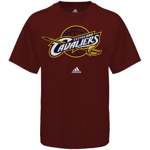NBA adidas Cleveland Cavaliers Wine Primary Logo T-shirt