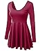 NINEXIS Women's Long Sleeve Flared A-line Dress