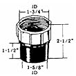 United States Hdwe. P-081C Strainer Swivel Adapter