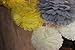 HEARTFEEL 12pcs 10 inch 8inch Tissue Paper Pom-poms Yellow Cream Grey Outdoor Decoration Tissue Paper Pom Poms Party Balls Wedding Christmas Xmas Decoration (Yellow Cream Grey)