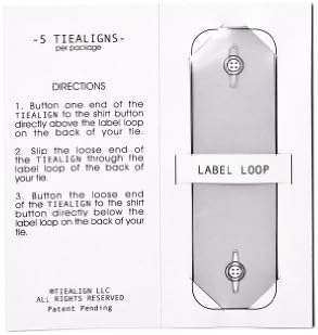 Clear Plastic Tie Stay | Tiealign (5 Pack) Tie Stay