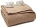 Biddeford Blankets, LLC Twin Comfort Knit Heated Blanket, Fawn