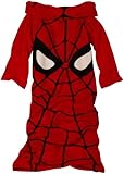 Silver Buffalo Marvel MC7022 Spider-Man Eyes Fleece Kid Throw Blanket with Sleeves, 54-Inch by 42-Inch
