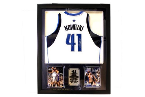 Dirk Nowitzki Autographed Jersey Including Two 8