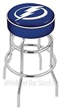 Tampa Bay Lightning 25 inch Double-Ring Chrome Bar Stool