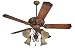 Craftmade B5/52S - XX and CV52SL Cordova Ceiling Fan in Saddle Leather with Optional Four Light Fitt