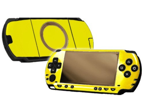 PlayStation Portable 1000 (PSP) Skin - NEW - LEMON YELLOW system skins faceplate decal mod