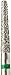 CROSSTECH Short Shank Multi-Use Diamond Burs S847KR/016C (1.6mm head size, 8.0mm head length), Friction Grip & Short Shank, Coarse Grit, Modified Shoulder (Pack of 5)