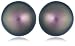 Silver 8Mm Grey Pearl Stud Earring