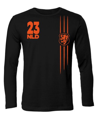 FUSSBALL WM 2014 – NIEDERLANDE FANSHIRT 3299(HL-SW) Gr. L