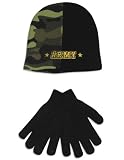 Drew Pearson - Boys Camouflage Army Hat And Glove Set, Black, Olive