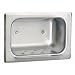 Bobrick 4380 304 Stainless Steel Recessed Heavy-Duty Soap Dish, Matte Polished Finish, 7-3/16" Width x 5" Height
