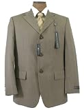 Oscar De La Renta Mens 3 Button Tan Navy Wool Sport Coat / Blazer / Jacket - Size 44L