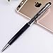 12pcs/pack MengRan Bling Bling Metal Diamond Ballpoint Pens 2-in-1 Slim Crystal Diamond Stylus for Iphone, Ipad, and All Touch Screen Devices