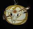 Western Skull, Ropes and Brand Ornament