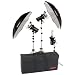Photogenic StudioMax III AC Power Plus Studio Kit with 3 AKC 320 Constant-Color Monolights, Umbrellas, Background Reflector, Stands & Case.