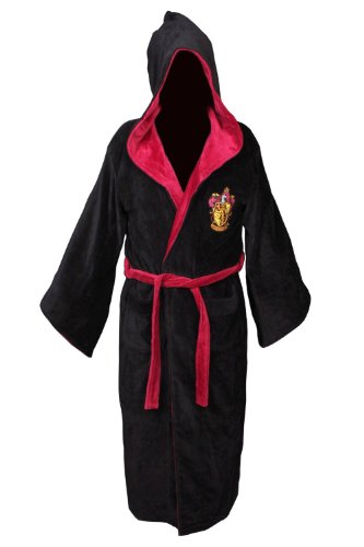 Harry Potter Gryffindor Cotton Hooded Bathrobe 