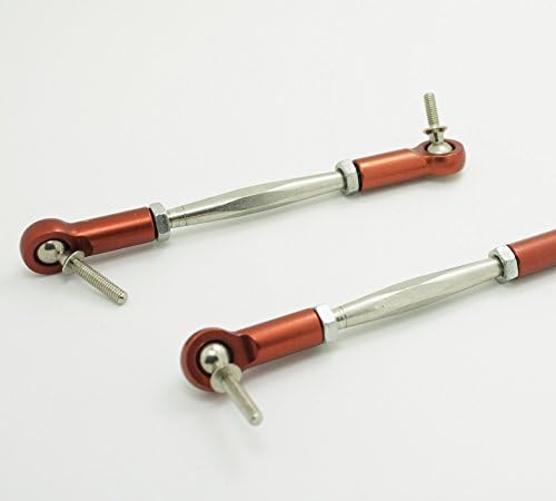 Bestdotek® Alloy steering turnbuckles orange fit for Baja 5B, 5T - HPI, Rovan, King Motor