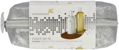 Whitetobrown Instant Tan Kit Includes Instant Tan, Bodywash and Application Mitt by whitetobrown