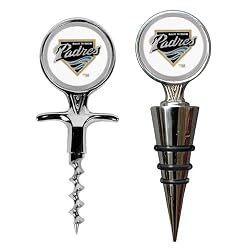 San Diego Padres MLB Cork Screw and Wine Bottle Topper Set by Great American Products