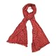 Polka Dot Wool Scarf (Coral Red)