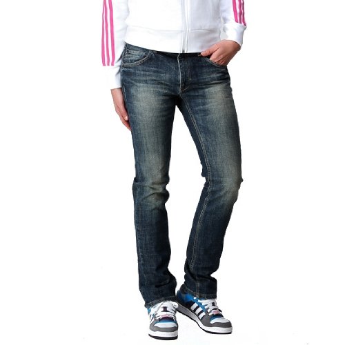 (アディダス) adidas W-CUPIE デニム パンツ 27インチ 青