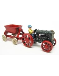 Home: Fordson Vintage Tractor with Spill Wagon Replica Cast Iron Collectible Farm Toy - EttansPalace