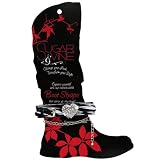 Sugar and Vine Zebra Boot Strap w/ Tattoo Heart with Peace