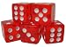 Set of 25 Translucent 16mm Casino Dice - Choose Color