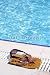 Wallmonkeys Peel and Stick Wall Decals - Glasses, Watch and Sandal Lying by the Swimming Pool. - Removable Graphic