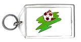Keychain with soccer, ball, bee