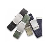 44" CANVAS ADJUSTABLE MILITARY WEB BELTS-10 COLORS!