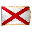 Alabama 3x5ft Nylon Flag with Indoor Pole Hem and Fringe