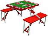 NFL Kansas City Chiefs Football Field Design Portable Folding Table/Seats, Black