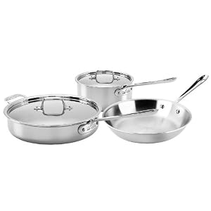 All-Clad Stainless Starter Cookware Set, 5 Piece All-Clad Stainless Starter Cookware Set, 5 Piece