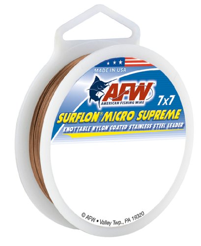 American Fishing Wire Surflon Micro Supreme Nylon Coated 7x7 Stainless Steel Leader Wire