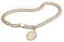 14k Yellow Gold Wings of Love Charm Bracelet, 7"