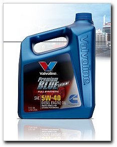 Valvoline Premium Blue Extreme Full Synthetic Motor Oil, 5W40, gallon