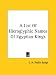 A List of Hieroglyphic Names of Egyptian Kings