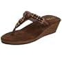 Cudas Women's Antigo Wedge Sandal,Brown,10 M