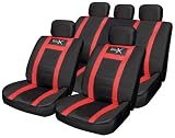 Review Urban X  / 14pce Leather Look Universal Car Seat Covers - Black/Red