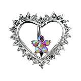 Reverse Heart Belly Button Ring