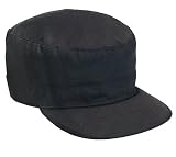Black Adjustable Fatigue Cap