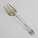 Flower De Luce by Community, Silverplate Cold Meat Fork, Gilt Tines