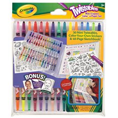 Crayola Twistables Mini Crayon Color 'N Paper Set