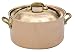 Mauviel Cuprinox Pour La Table Small 0.8-Quart Round Casserole with Lid, Bronze Handles
