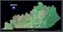 Kentucky from space satellite map / print poster / picture: 41" x 21" Glossy