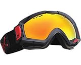 Anon Realm Men's Snowboard Goggles - Pearl Black Frame - Red Solex Lens